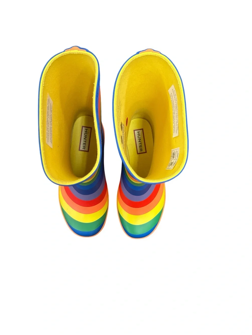 NEW Hunter Rainbow Stripe Kids Rain Boots - Size US 2 NWOB